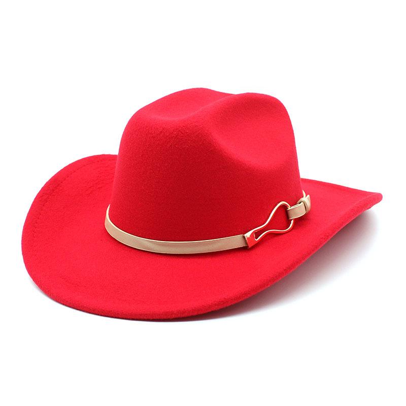 Vintage Men'S Wool Cowboy Hat Western Cowboy Hat Women'S Top Hat Jazz Hat Felt Hat