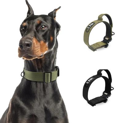 Adjustable Big Dog Nylon Collar Outdoor Walking Training Pet Strong Collars For Large Dogs Golden Retriever Pitbull Supplies