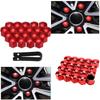 Eye Catching Wheel Nut Cap Bolt Rims Nuts for Car Hub 20pcs + Removal Tool