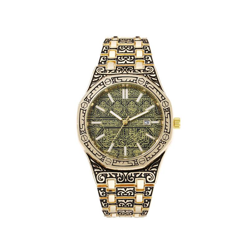 

Mens Square Quartz Watch With Calendar Function For Business And Casual Wear золотий