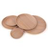 Runde Holzteller Naturholz Umweltfreundlich Elegant Robust Auslaufsicher Ideal für Dinnerparty Hochzeit Servierplatte