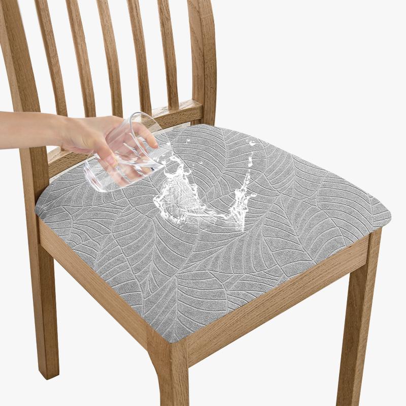 Nepromokavé Strečové Žakárové Potahy na Sedáky Židlí Odnímatelné Pratelné Polštářky Chrániče Sedáků Židlí do Jídelny