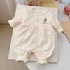 Stylish Baby Girl Romper: Trendy Double-Layer Onesie for Spring/Autumn