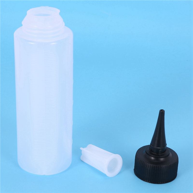 YCOC-6X 150Ml Salon Hair Color Measuring Applicator Bottle Scale Hairdressing Tool