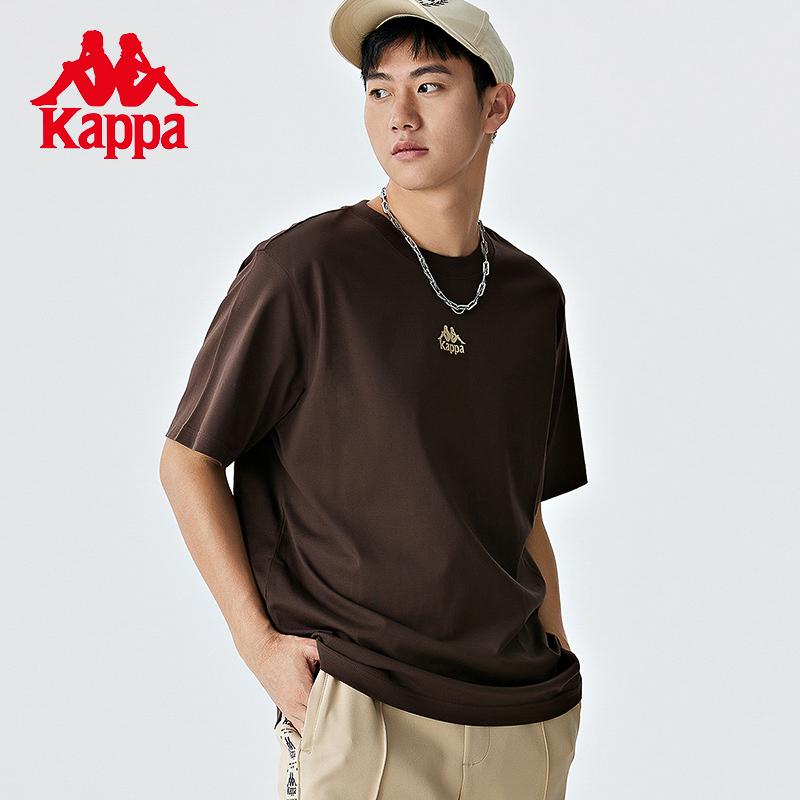 Kappa Retro Short Sleeve New Men's Pattern Printed T-shirt Pure Cotton Round Neck Half Sleeve Summer