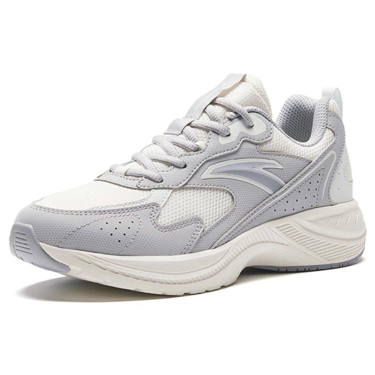 ANTA Retro Running Shoes White Gray Women 922345595-3