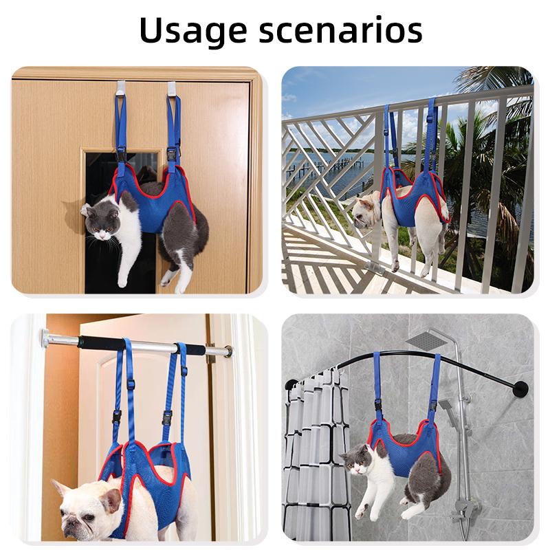 New Cats Dogs Grooming Hammock Helper Cats Pet Beauty Nail Clip Trimmer Bathing Bags Grooming And Care Pet Supplies