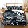 Fashion Bedding Set Cartoon Graffiti Polyester Duvet Cover Pillowcase Single King Double Full Queen Size Polyester Quilt Cover