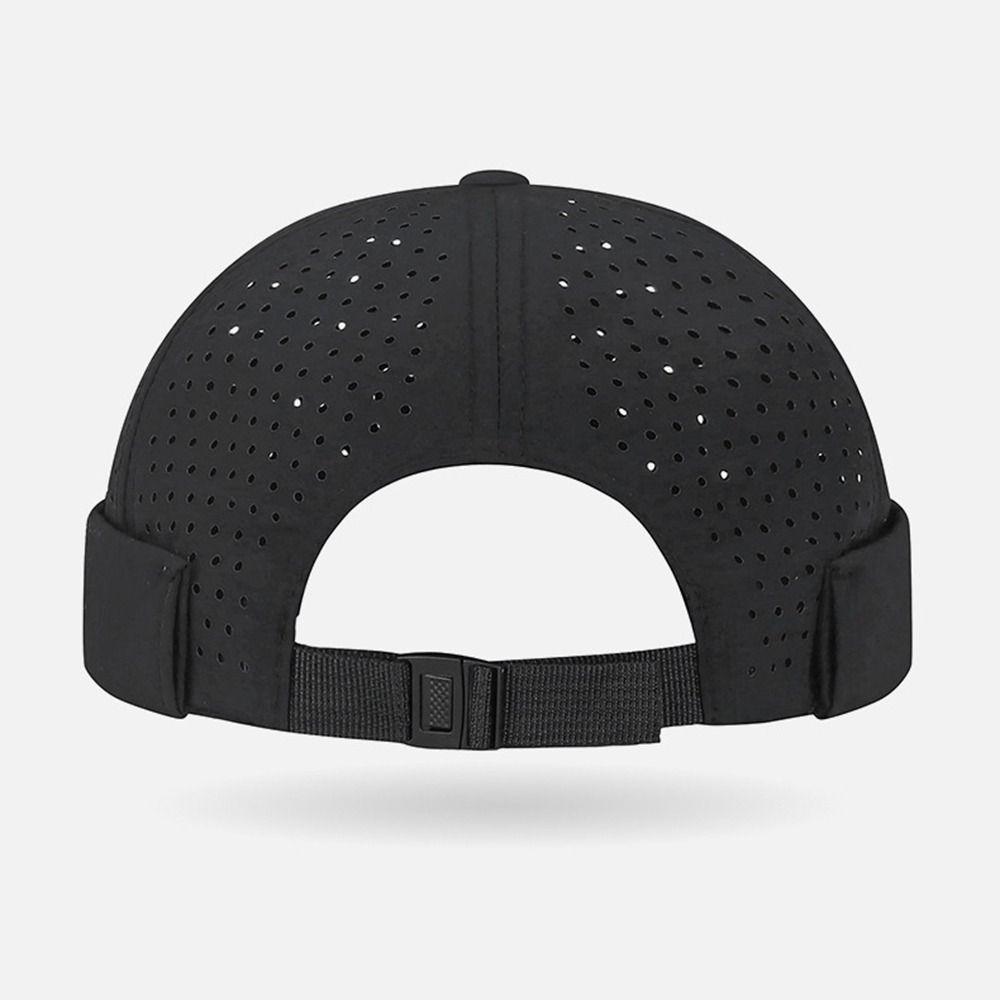 Fashion Mesh Brimless Skullies Cap Breathable Solid Color Docker Hat Casual Adjustable Skullcap Summer Spring