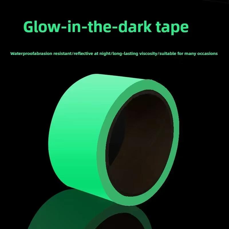 1Pcs Glow In The Dark Luminous Tape Long Lasting Luminescence Strong Self Adhesive For Home Safety Stage Decor Outdoor Marking