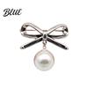 Shawl Safety Pin Brooch Women Bowknot Shape Anti-Rust Finish Clip