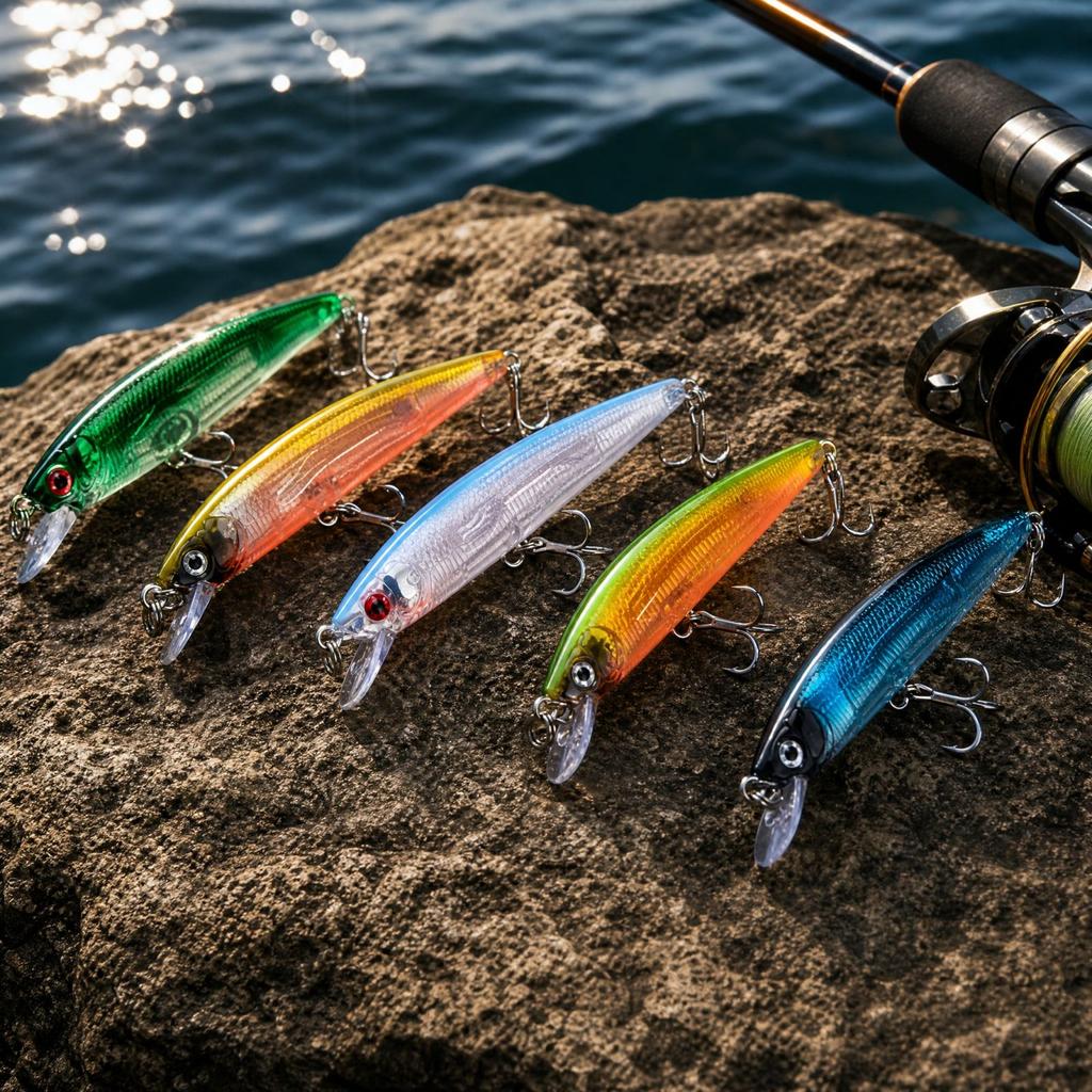 Hard Fishing Set - Long Artificial with for and