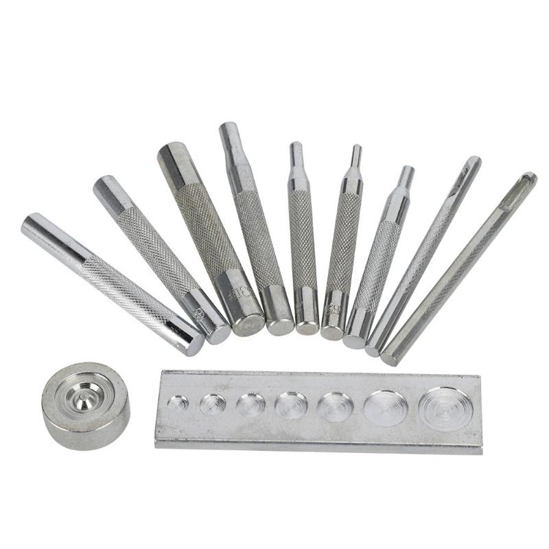 Stanzen Druckknopf Set Metallgriff Druckknopf Nietenwerkzeug Leder DIY Installationstool