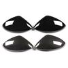 1Pair Car Side Rearview Mirror Caps Cover For Alfa Romeo Stelvio 2017 2018    2022 Glossy Black/Carbon