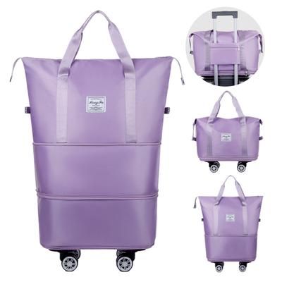 Duffel Bag Suitcase Expandable Design Waterproof Tear-Resistant Multiple Compartments Large Capacity Versatile Luggage Bag with