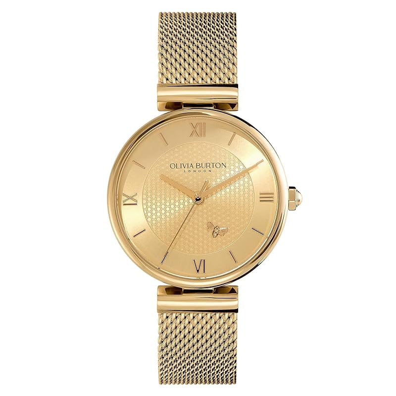

Авторизованный дистрибьютор [OLIVIA BURTON] часы olivia burton женские ob24000096 signature 36мм Minima Bee T-образная планка светло-золотистый и сетка