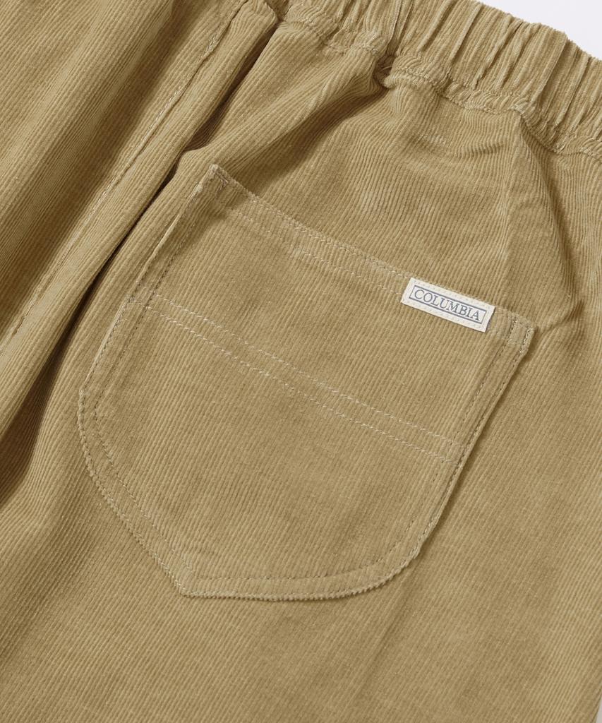 COLUMBIA UNIVERSITY Trajan Label All-Round Corduroy Pleats Long Skirts_Beige