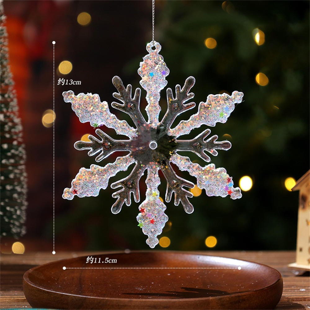 Acrylic Acrylic Snowflake Icicle Ornaments White Lifelike Drop Pendants Crystal Christmas Deer Pendant Xmas Tree New Year 2025