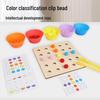 Montessori Color Matching Bead Clamps for Math and Number Recognition Fine Motor Skills Training.