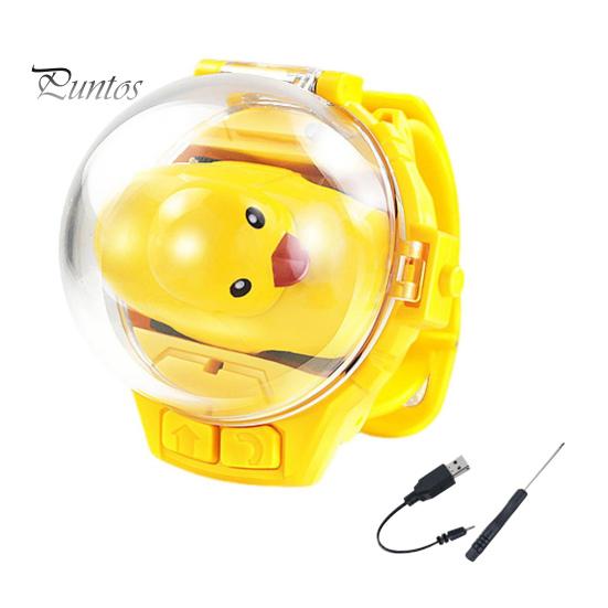 

Детские часы с дистанционным управлением, автомобиль с USB-зарядкой, регулируемый ремешок, 2,4 ГГц, радиоуправляемая мини-утка, гоночный автомобиль, игрушка на запястье со светодиодной подсветкой, подарок для малышей, мальчиков и девочек A