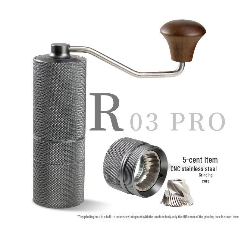 Compact Hand Crank Coffee Bean Grinder - Portable Manual Coffee Tool for Home