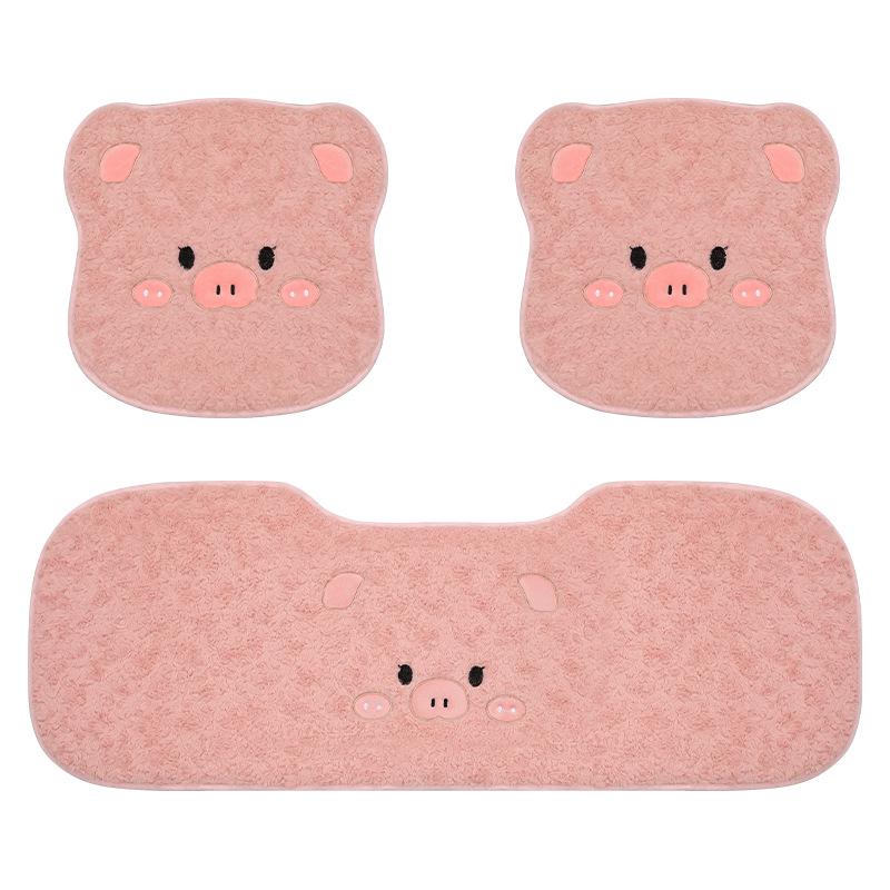 Car Seat Cushion - Thick Plush Winter Rear Seat Cover, Warm & Cute Design