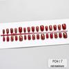 Festive Koi Lucky Red Cat Eye Wearable Nails - 30-Piece Set for New Year & Spring Celebrations