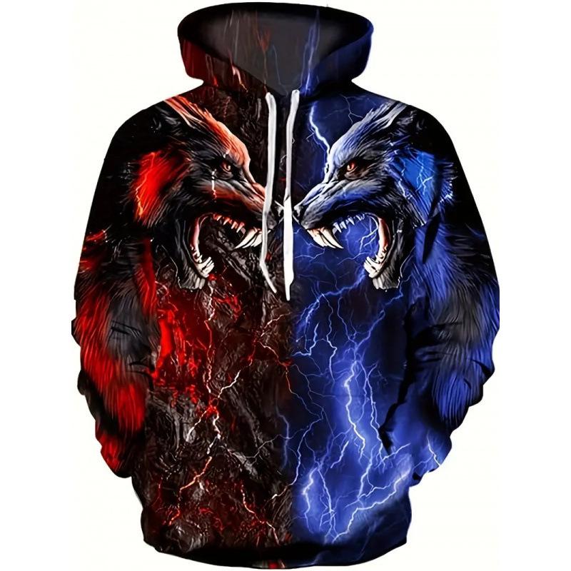 2025 Men's Autumn/Winter Bestseller Halloween 3D Print Hooded Sweatshirt