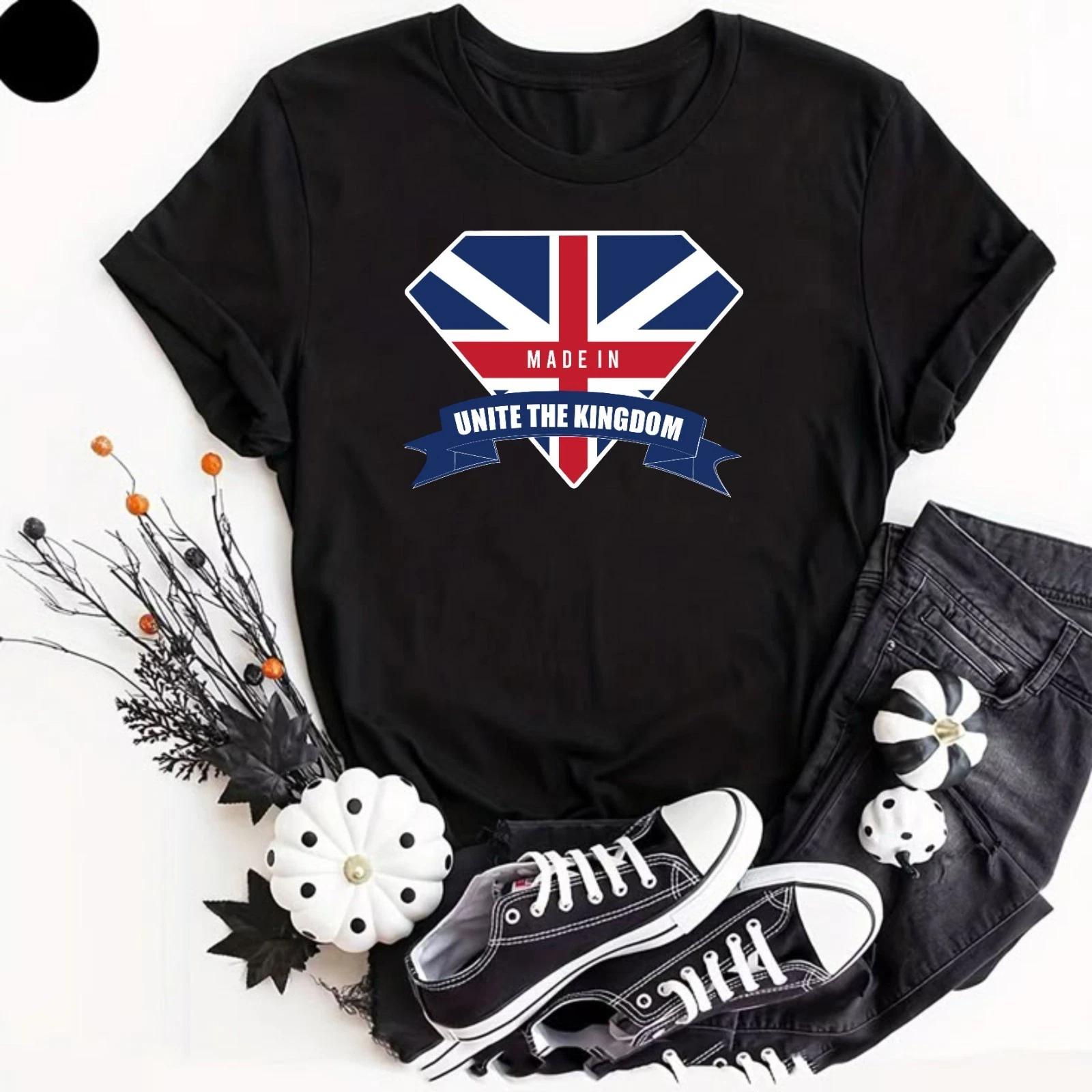 UTK Unite The Kingdom T- Shirt Unity & Pride British Patriot Front Back Tee  Shirt 3XL