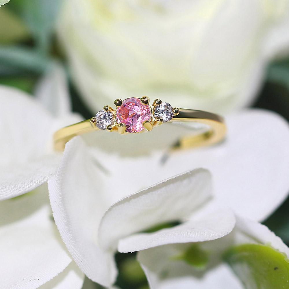 ZHOUYANG Slim Wedding Dainty Rings For Women Delicate Cubic Zirconia Light Gold Color Proposal Finger Gift Fashion Jewelry R872