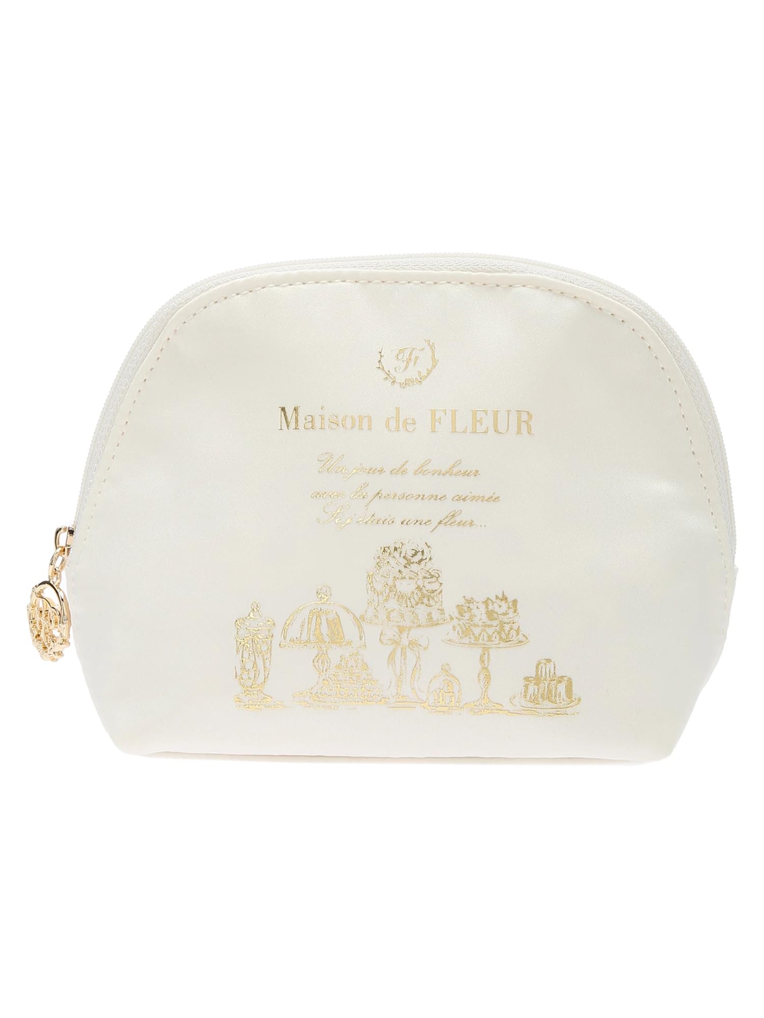 

de Атласный круглый мешочек 8A41FJJ0800 [Maison Fleur] слоновая кость