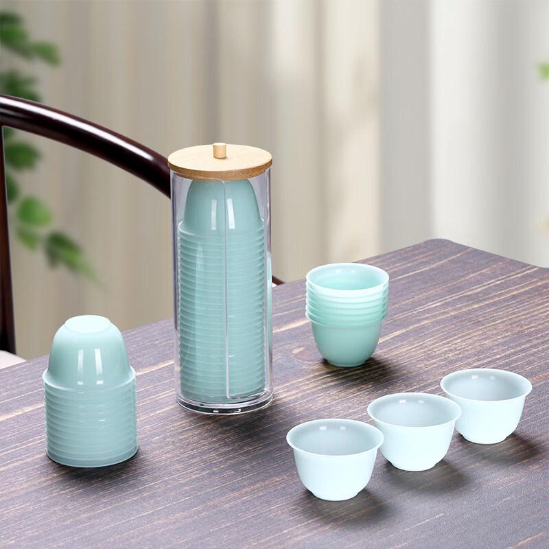 ZISIZ Rice Husk Disposable Kung Fu Teacup