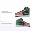 Air 1 Mid SE GS MJs Playground Chaussures pour Enfants Noir Vert Pin Rouge Dune FQ1292-003