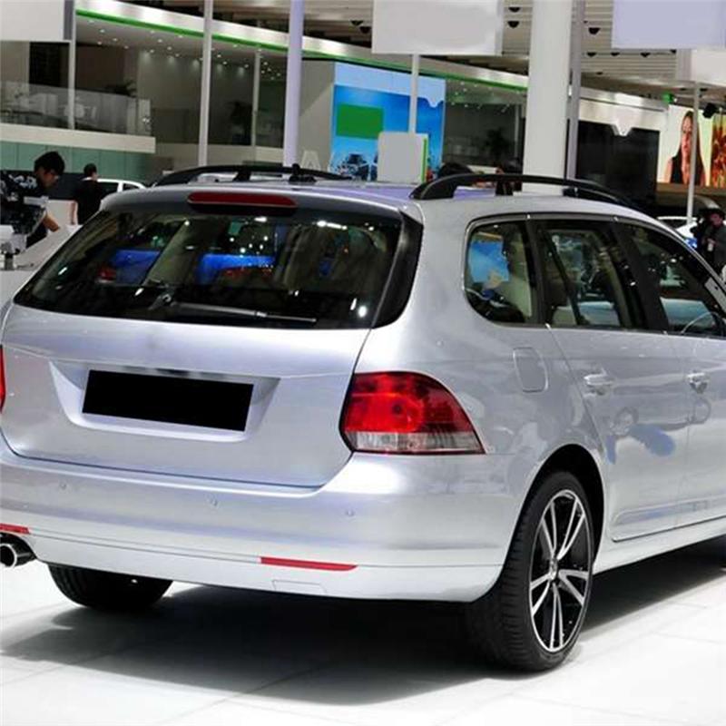 ABLZ-Car Glossy Black Rear Window Splitter Side Spoiler Wing Canard Cover Sticker Trim For VW Golf 6 MK6 Variant Wagon