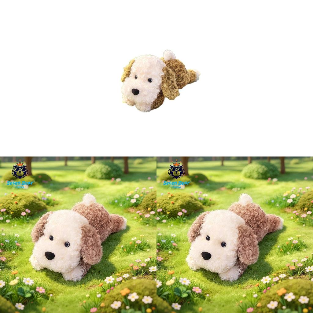 Cute Puppy Plush Toy Pillow With Pp Cotton Filling For Kids And Adults
