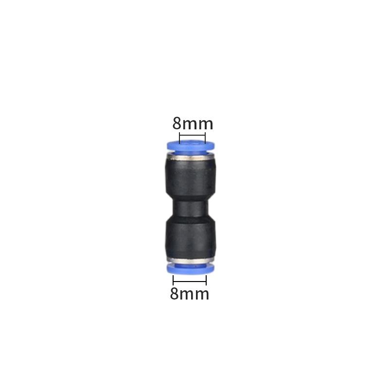 Pneumatic Pipe Quick Connector Air Tube Plastic T Type Tee Three-way Straight Push Lock Joint Hose Connector 4mm/6mm/8mm/10mm