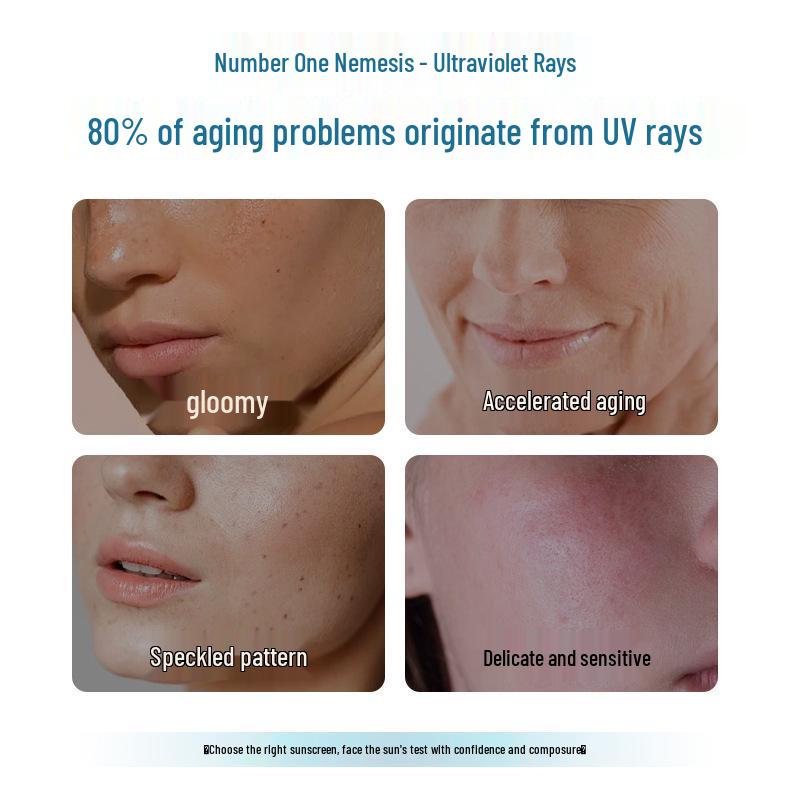 SPF50 Whitening & Moisturizing Sunscreen: Lightweight, Refreshing, Durable Sun Protection with After-Sun Repair.