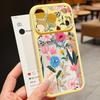 Colorful Flower Pattern Case For iPhone 17 Pro Max For iPhone 16 15 14 13 Pro Max Luxury Hybrid TPU+PC Clear Back Hard Cover