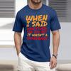 Summer Men's Popular T-shirt Printed Round Neck Short Sleeve T-shirt