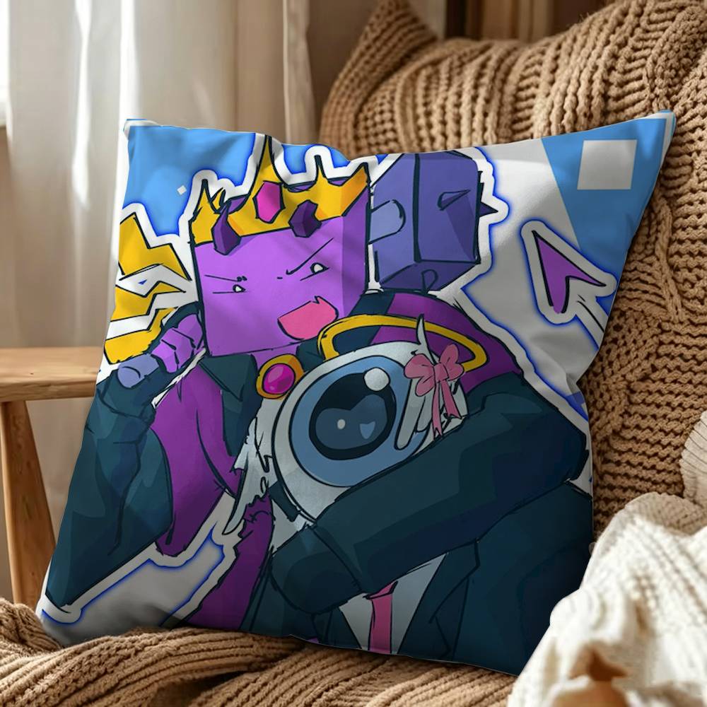 game Egg Tax Duo Wemmbu Eggchan Double-Sided Printed Cushion Cover Bedroom Bedside Sofa Pillow Case
