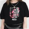 Japanese Anime Attack On Titan Graphic Print Harajuku T Shirt Casual Fashion Short Sleeve T-Shirt Women Graphic T Shirts