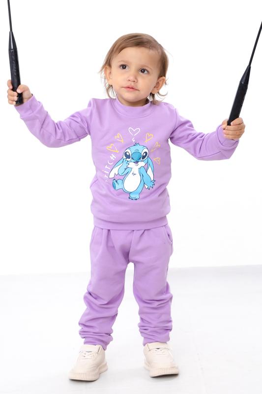 

Комплект одягу (немовлята дівчатка) – Теплий костюм-двійка зі світшотом та штанами, Демісезонний, 5063-023-33-5 HC 74 аметист