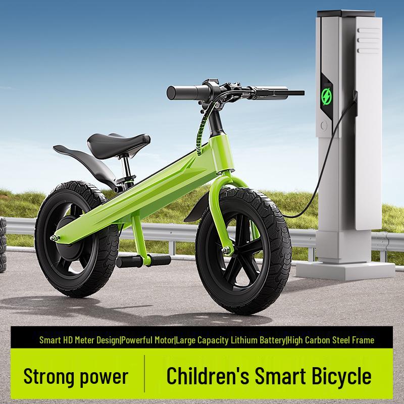 Adjustable Electric Kids' Bicycle for Ages 3-12 - Suitable for Boys and Girls