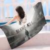 S-SilentS Hill game Beach Towel Colorful Bath Towels for Girl Microfiber Quick Dry Custom Sand Free Beach Yoga Spa Gym Pool