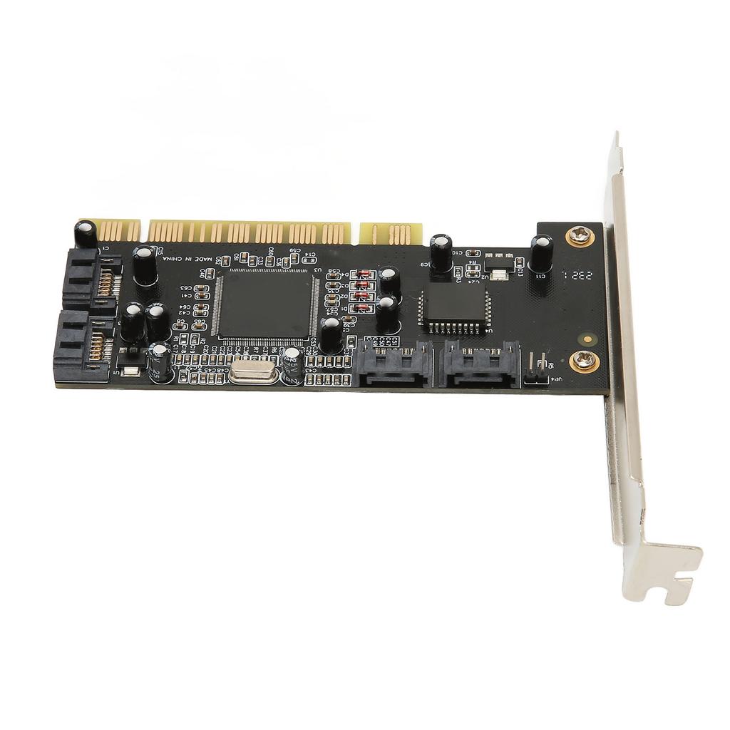 PCI To 4 Port SATA Card 4 Independent Serial ATA Channels 1.5Gbps Transfer PCI SATA Controller for Desktop Computer HDD