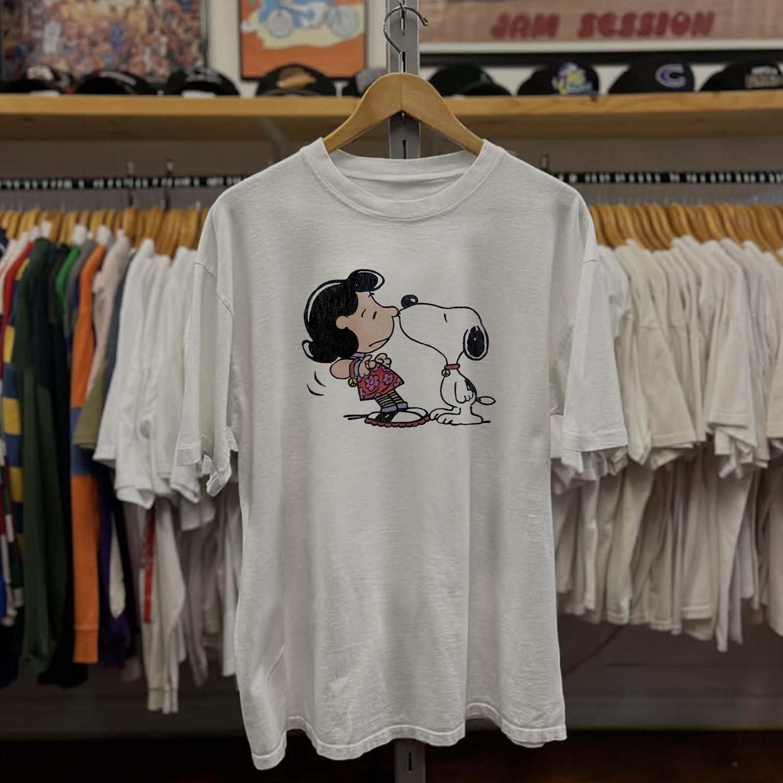 Snoopy Love Is In The Air Rare T-Shirt White S XL