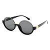 Vintage half-frame old money wind leopard print brown sunglasses female tide small face advanced sense street shot seaside vacation sunglasses