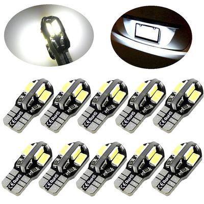 10Pcs Canbus T10 194 168 W5W 5730 8 Led Smd White Car Side Wedge Light Lamp