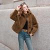 Sancai 2025 Winter Eco-Faux Fur Hooded Toggle Jacket