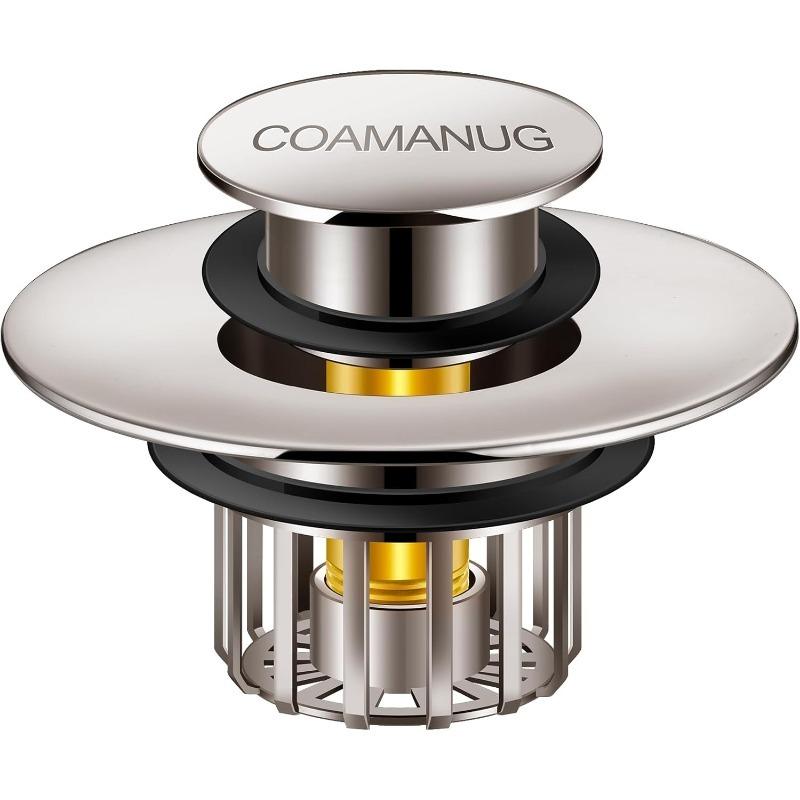 Bath Plugs | Shower Drain Hair Filters, Bounce Tub Plugs with Screen | Bathroom Drain Plugs